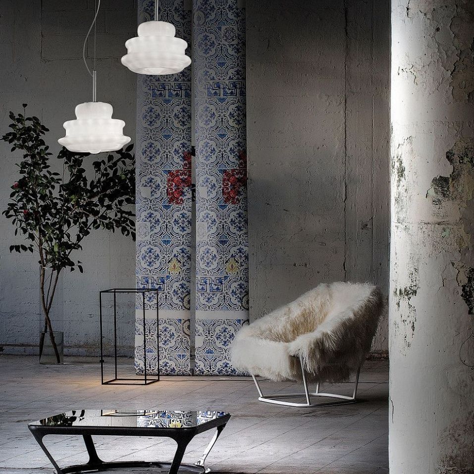 NOVECENTO SP P BC  CR NOVECENTO chrom/white// подвесной E14 1х60  х   