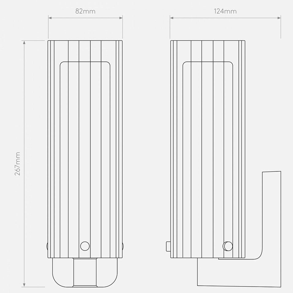 1411001 OTTAVINO Polished Chrome/Clear/matt// настенный E14 LED 1х5  х   