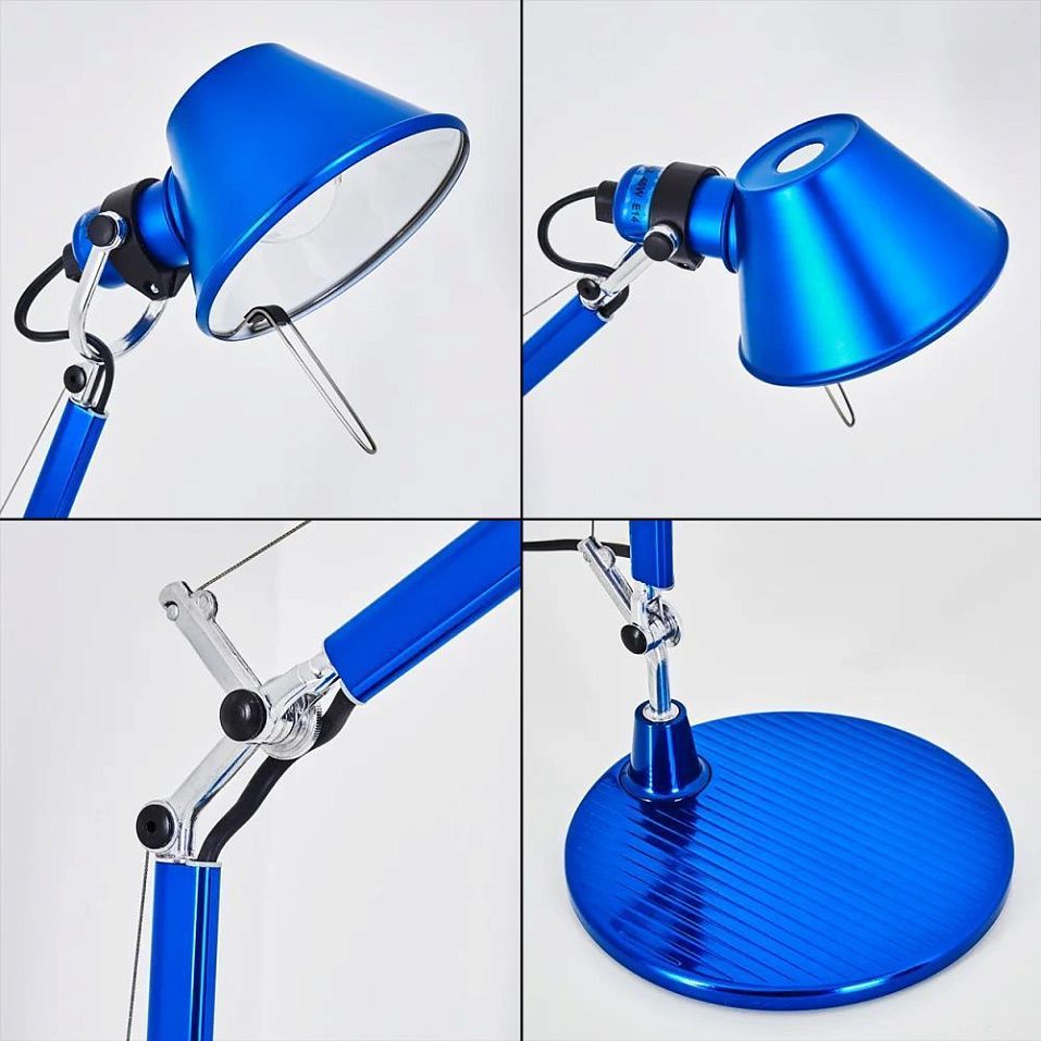 A011850 TOLOMEO micro Blue/Blue// настольный E14 LED 1х6  х   