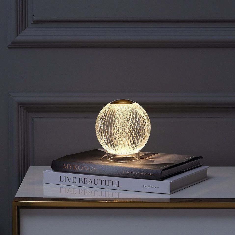 QN-MARNI-TL-S-NBR  MARNI Natural Brass /Clear// портативный LED 1х2  х   