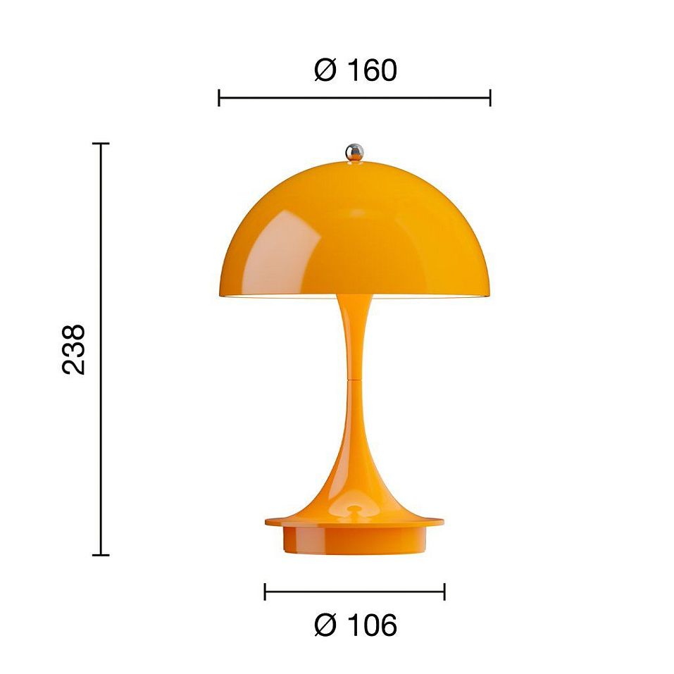 5744171504 PANTHELLA 160 Orange/Opaque Orange// настольный  1х2.5  х   