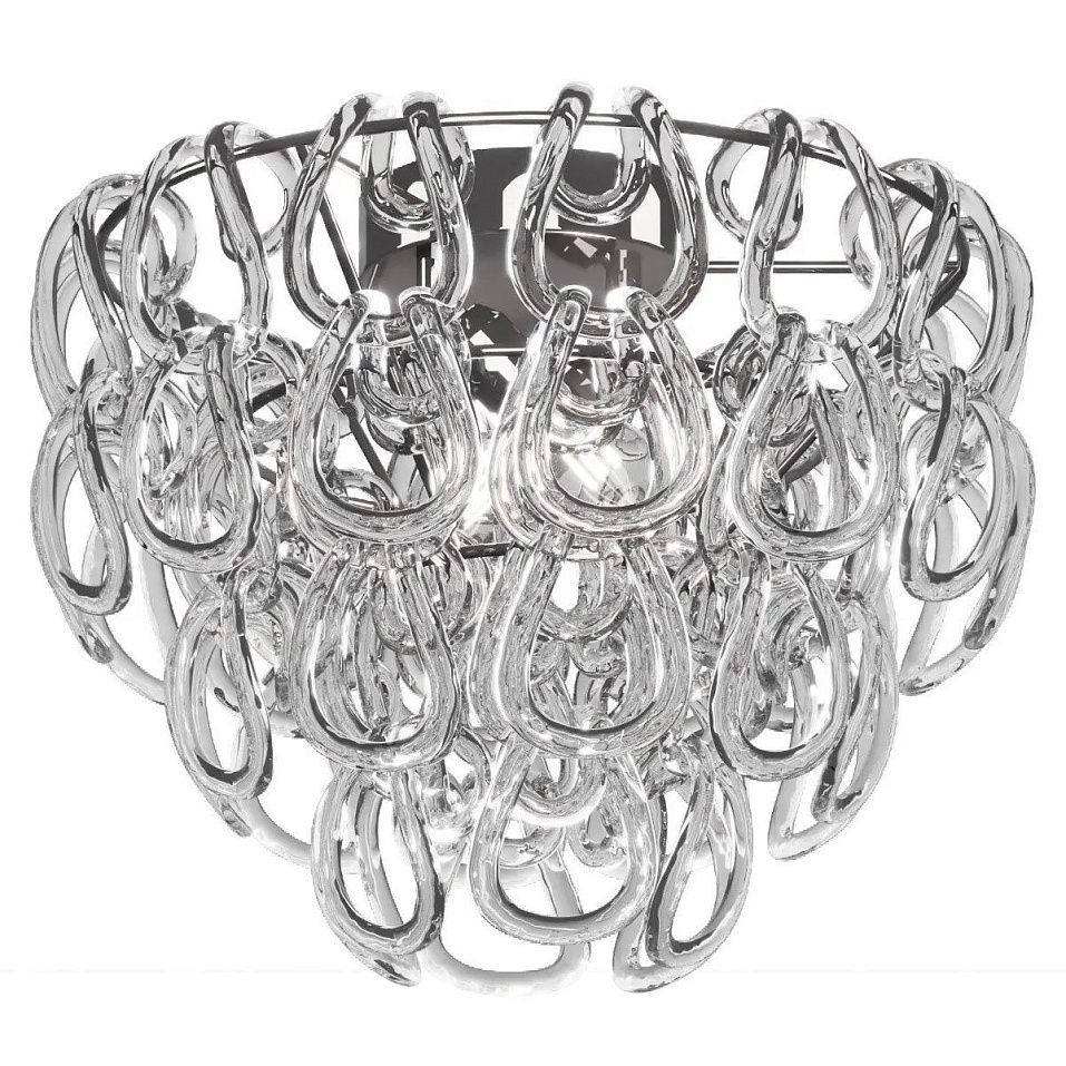 MINIGIOGALI PL35 CR  chrome /clear// потолочный E14 2х100  х   