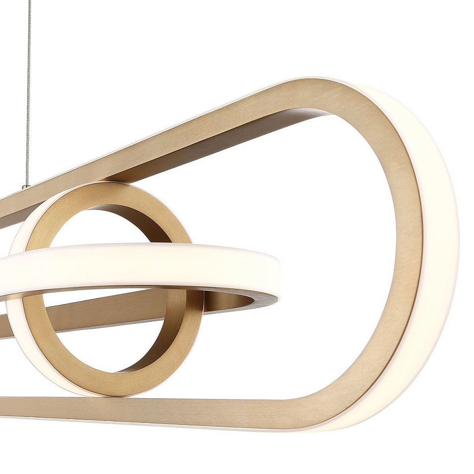 QN-DEMARK-LP-BG DEMARK Brushed Gold///белый подвесной LED 1х58  х   