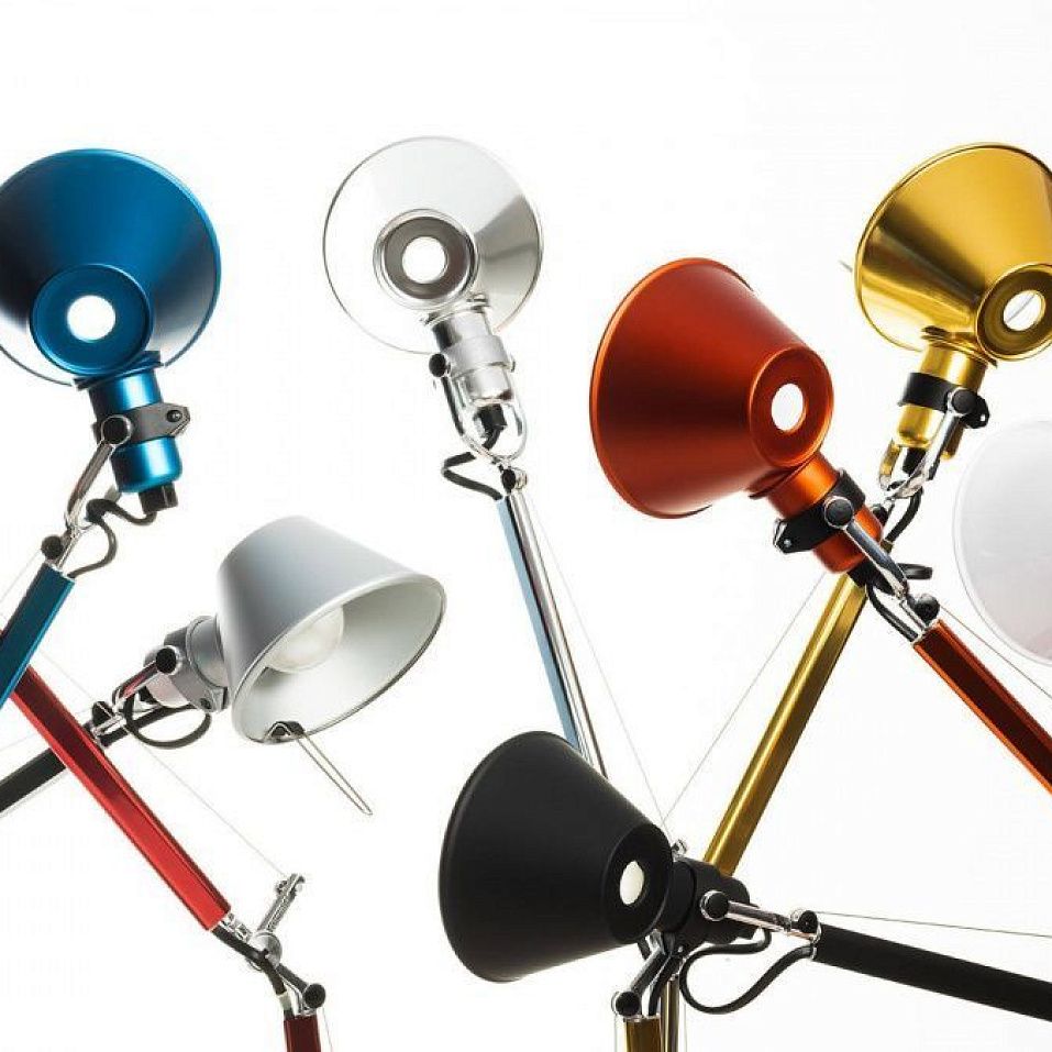 A011810 TOLOMEO micro anidized red/anidized red// настольный E14 1х60  х   