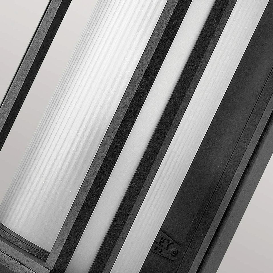 QN-CASTELLE-M-BLK CASTELLE Black/Ribbed Etched// настенный E27 1х60  х   