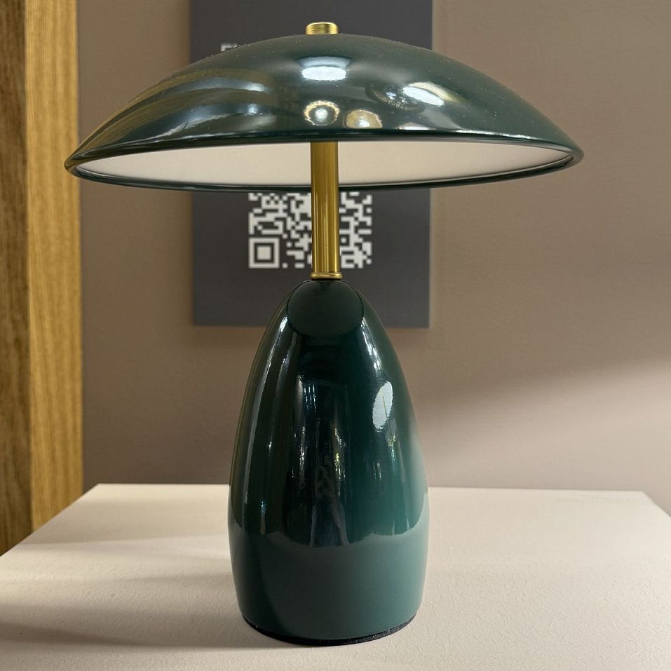ALM-POPPY-TL-S-PG-LV POPPY Pine Green/Brass/Pine Green//matt настольный  1х3  х   