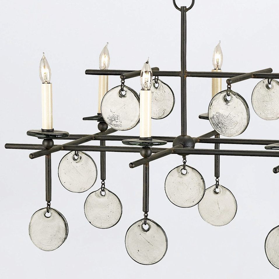QNC-SETHOS-8LP-ABK SETHOS Old Iron/Recycled Glass/// подвесной E14 8х60  х   