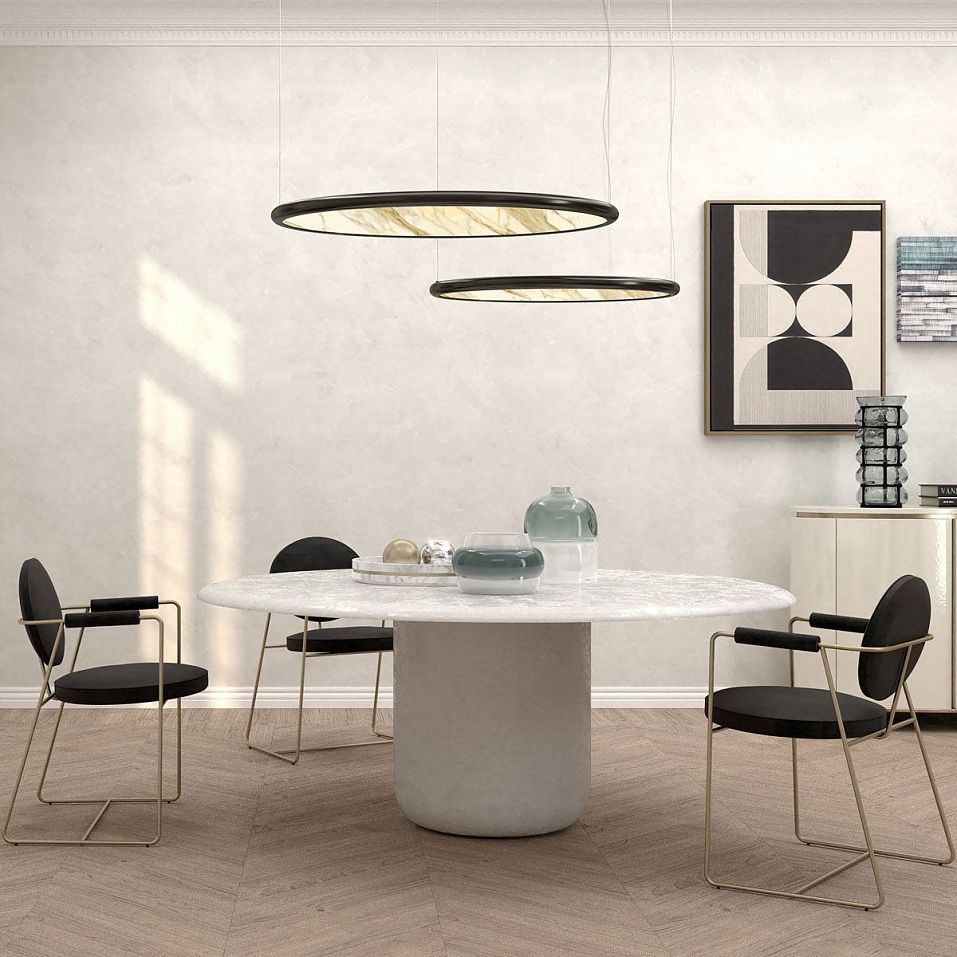 ACAM.004190 BOGOTA BLACK/WHITE MARBLE PRINT// подвесной LED 1х39  х   