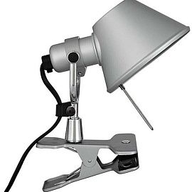 A010800 TOLOMEO micro pinza grey/grey// переносной E14 1х60  х  A010800