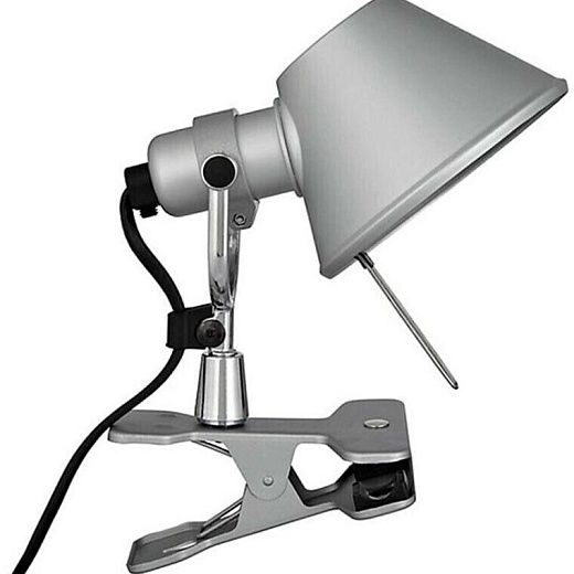 A010800 TOLOMEO micro pinza grey/grey// переносной E14 1х60  х  A010800