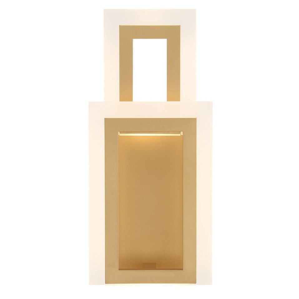 QN-INIZIO-1W-BG INIZIO Brushed Gold///Frosted white  настенный LED 1х20  х   