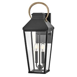 HK-DAWSON-L DAWSON Black with Burnished Bronze accent /Clear// настенный E14 2х40  х  HK-DAWSON-L