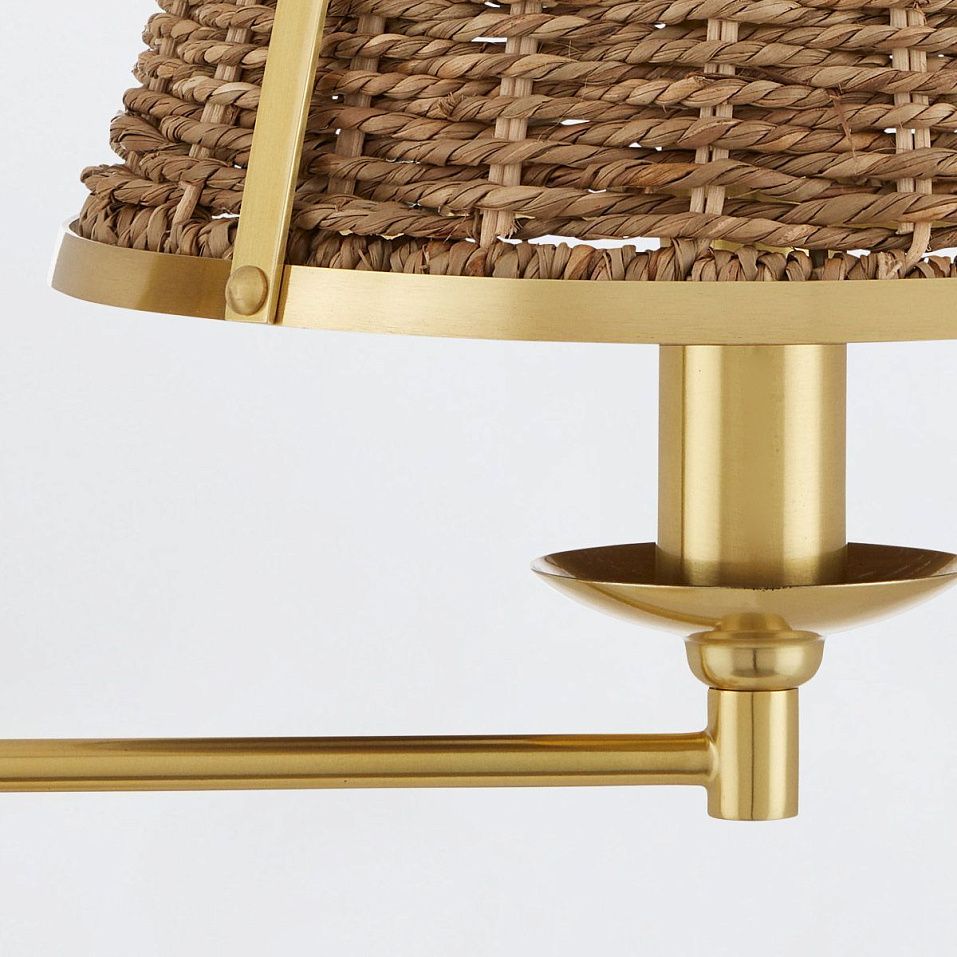 QNC-DEAUVILLE-TL2  DEAUVILLE Polished Brass /natural// настольный E14 2х40  х   