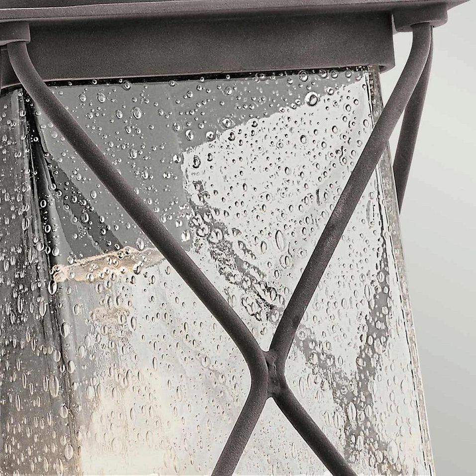 KL-ARGYLE2-S  AGRYLE Weathered Zinc /Seeded Clear// настенный E27 1х60  х   