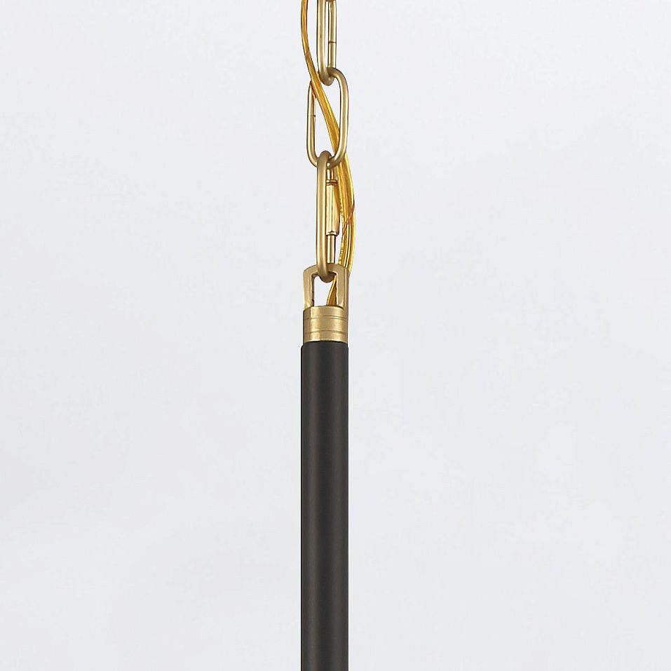 QN-WELSH-P-BK WELSH Matte Black/Brushed Gold/Matte Black//белый подвесной LED 1х15  х   