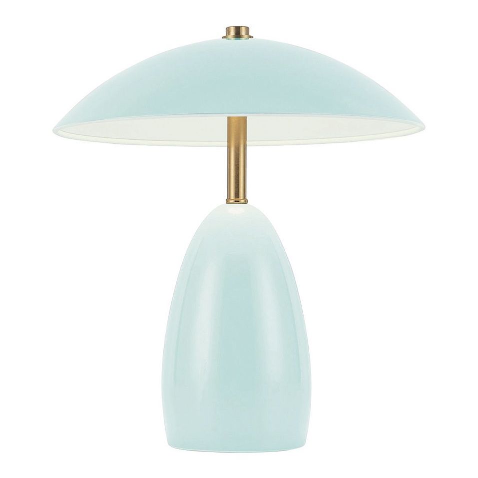 ALM-POPPY-TL-S-CB-LV  POPPY Cerulean Light Blue/Brass/Light Blue//matt настольный  1х3  х   