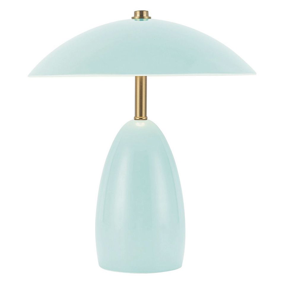 ALM-POPPY-TL-S-CB-LV  POPPY Cerulean Light Blue/Brass/Light Blue//matt настольный  1х3  х   