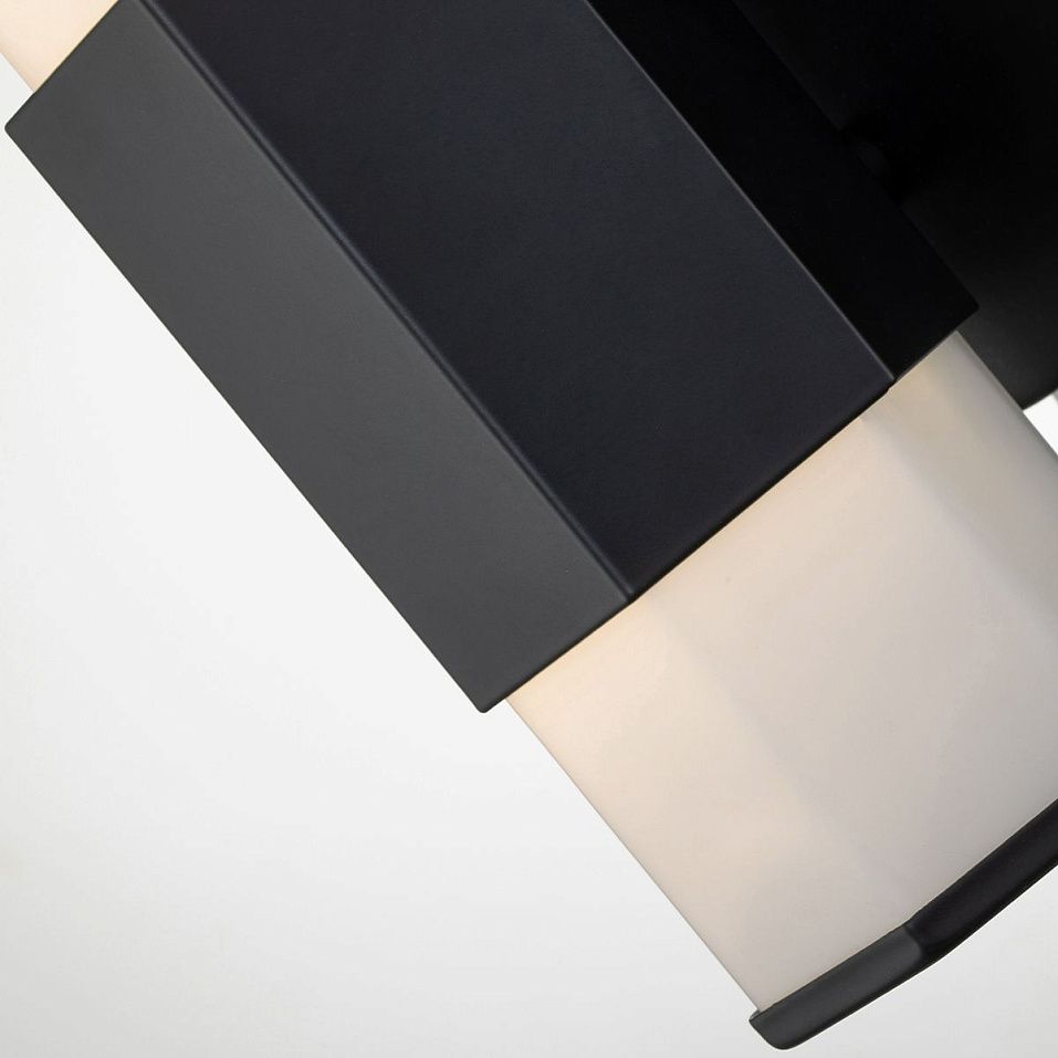 QN-FACET-LED1-BK-BATH FACET Matt black/Opal// настенный LED 1х12  х   