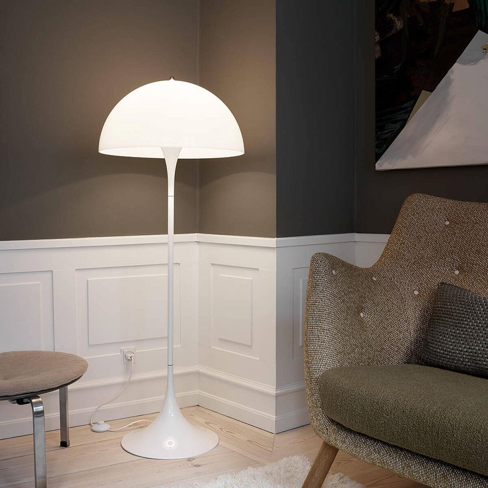 5744167068 PANTHELLA FLOOR white/white// напольный E27 1х60  х   