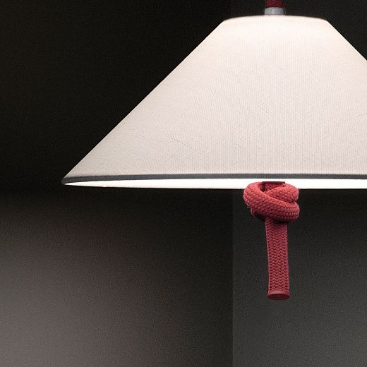 ACAM.006512 HAT Japanese red rope/White//matt подвесной LED 1х14  х  ACAM.006512