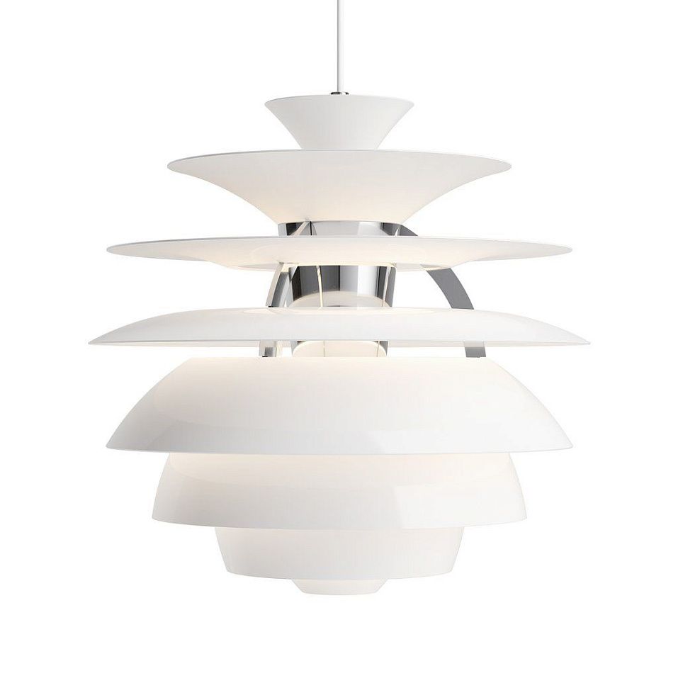 5741081888 PH SNOWBALL white/chrom/white// подвесной E27 1х300  х   