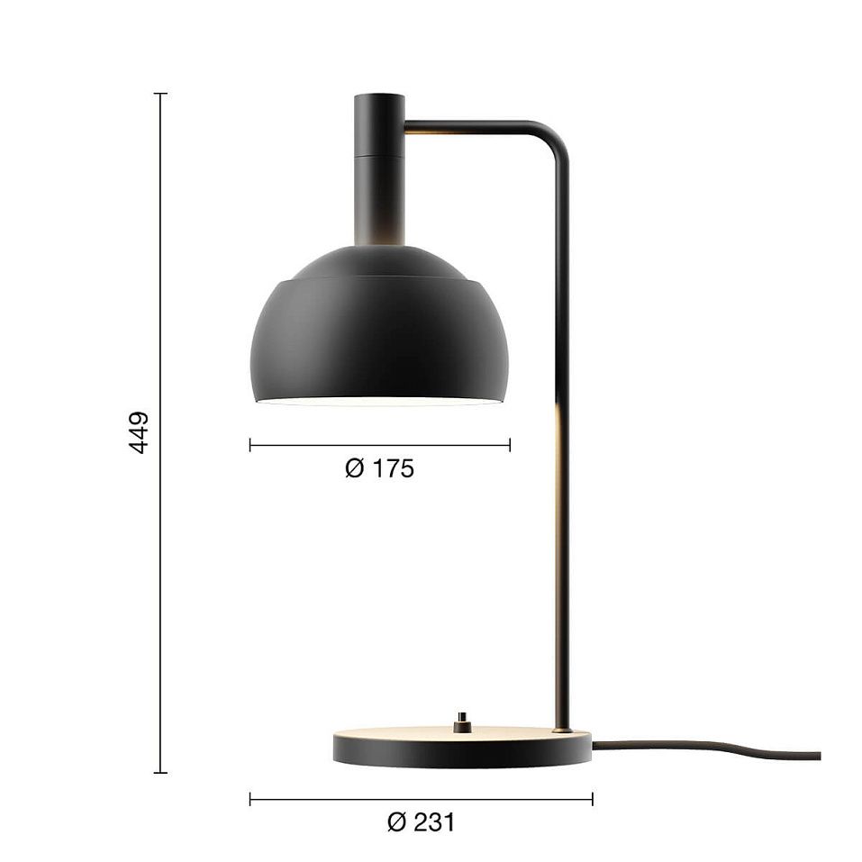 5744171986 FJ Elements Black/Black// настольный E14 1х15  х   
