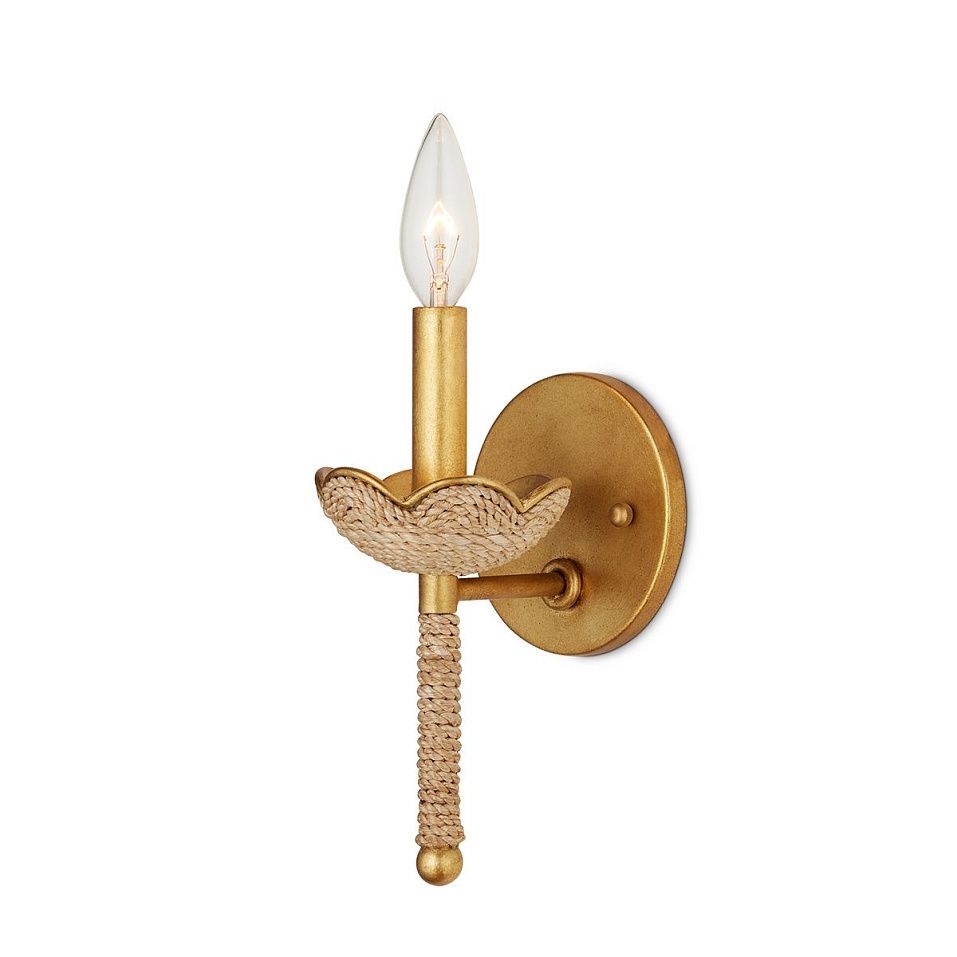 QNC-VICHY-1WB-CGL  VICHY Contemporary Gold Leaf /Natural // настенный E14 1х25  х   