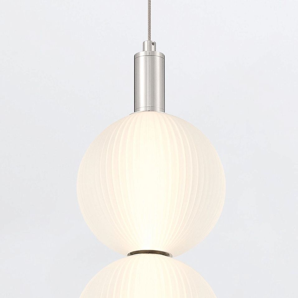 QN-PALMAS-2MP-PN PALMAS Polished Nickel/Frosted White// подвесной LED 1х20  х   