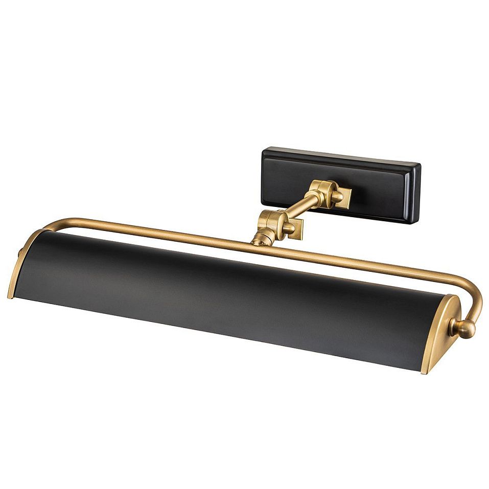 WINCHFIELD-PLM-AB-MB WINCHFIELD Aged Brass & Matte Black/Matte Black// настенный E14 2х40  х   