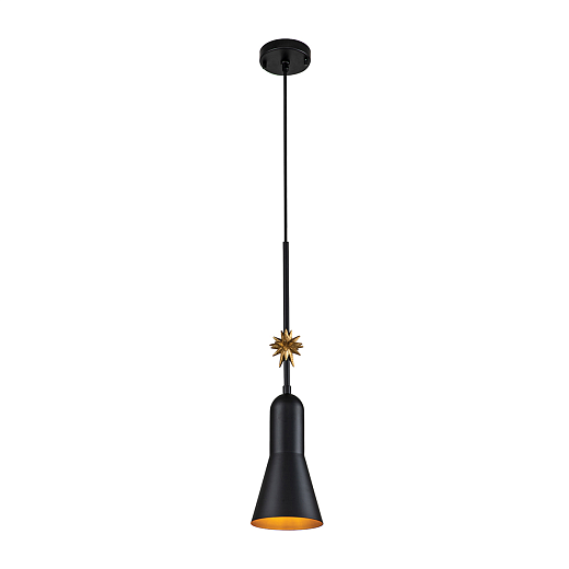 ETOILE-P-S-MB  ETOILE Matte Black and Gold Leaf /Matte Black // подвесной E27 1х60  х  ETOILE-P-S-MB 