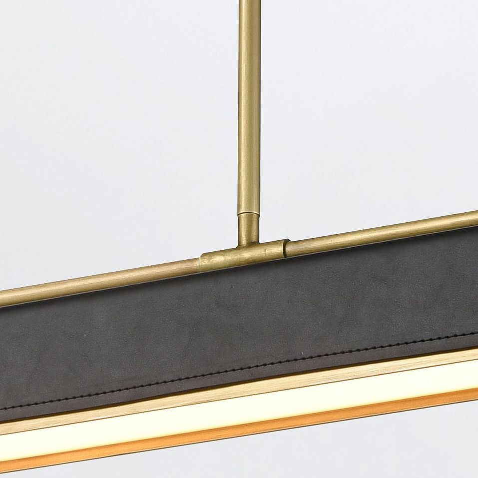 QN-VALISE-LP80-VBS-TL VALISE Vintage Brass/Tuxedo Leather ///matt подвесной LED 1х30  х   