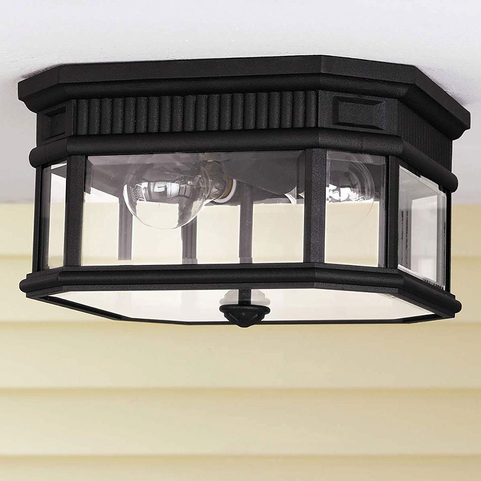 FE-COTSLN-F-BK Cotswold Lane black/clear// потолочный E27 2х60  х   