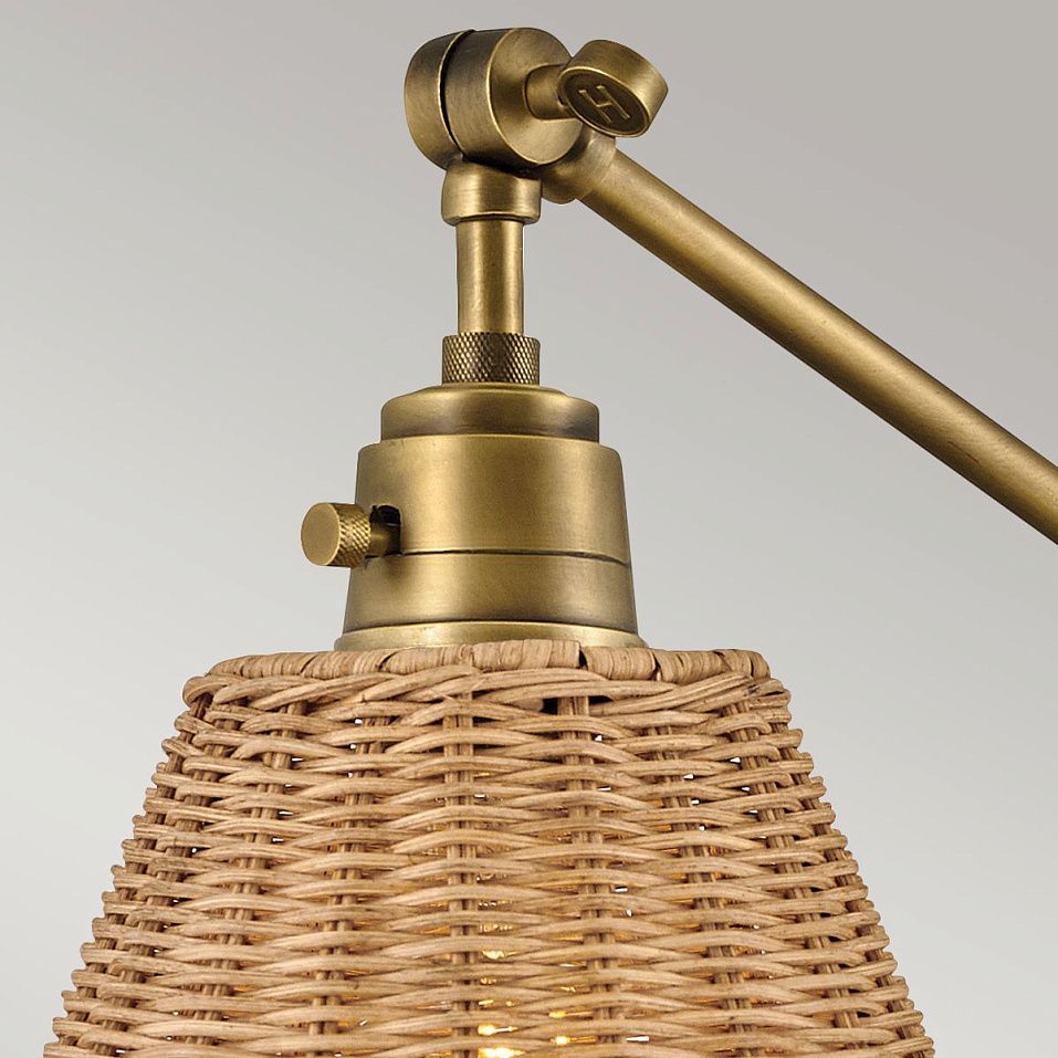 HK-ARTI-1W-HB-NR ARTI Heritage Brass/Natural // настенный E27 1х60  х   