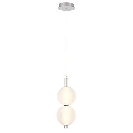 QN-PALMAS-2MP-PN PALMAS Polished Nickel/Frosted White// подвесной LED 1х20  х  QN-PALMAS-2MP-PN