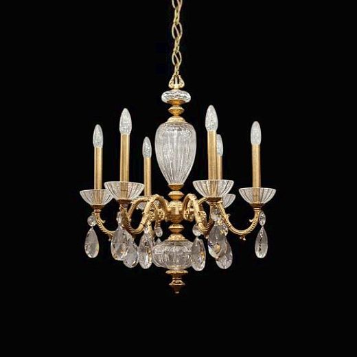 PO6616 22 A POETA heirloom gold/crystal deco// подвесной E14 6х40  х  PO6616 22 A