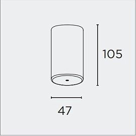 333 90 50 10 TUBE lacquered red/ потолочный  х  х  333 90 50 10