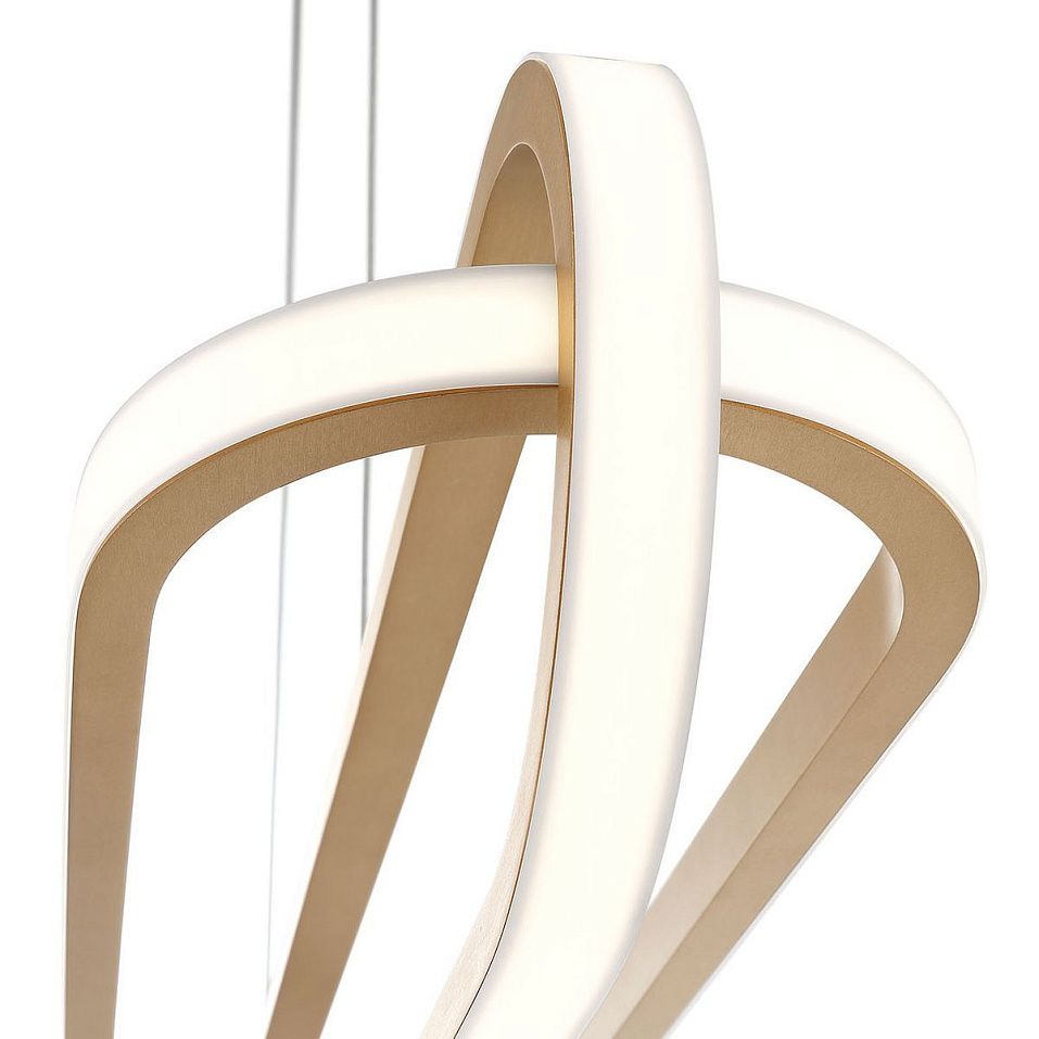 QN-DEMARK-LP-BG DEMARK Brushed Gold///белый подвесной LED 1х58  х   