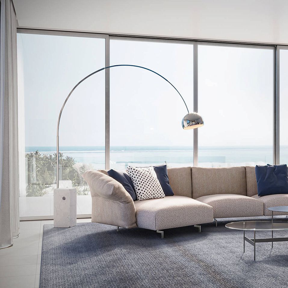 F0300000 ARCO STEEL/satin steel// напольный E27 1х70  х   