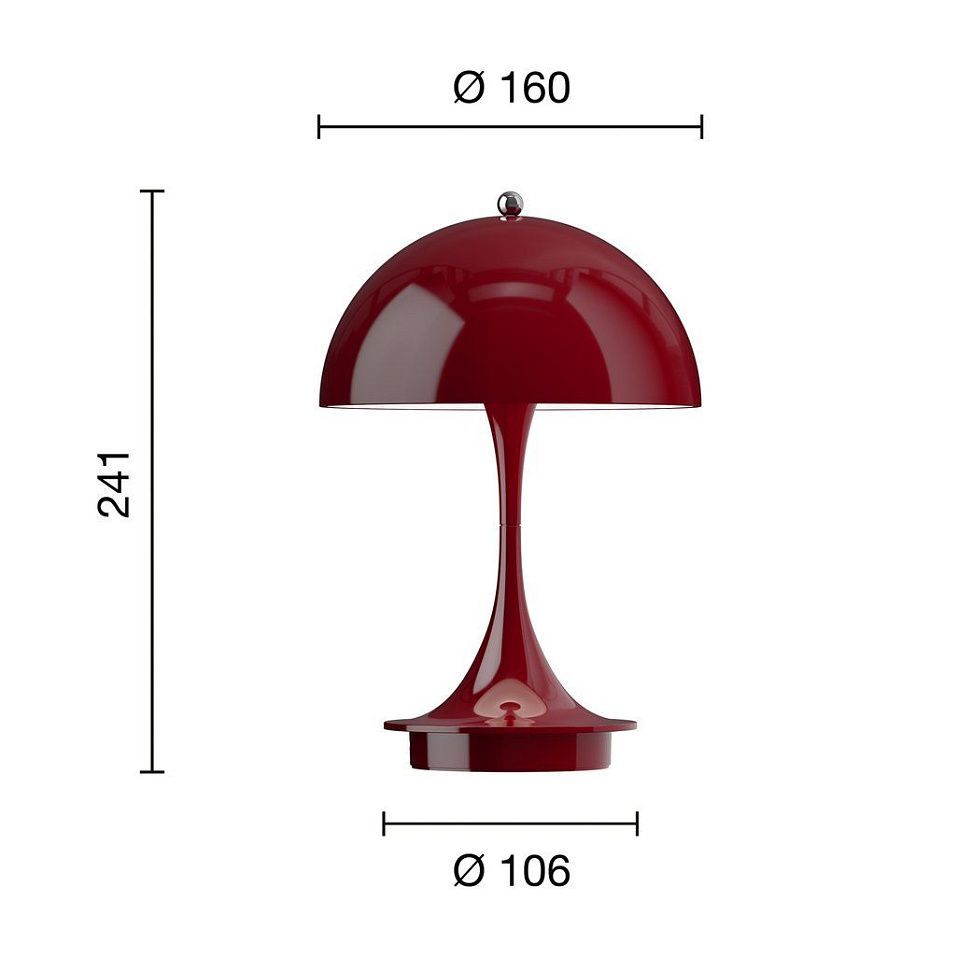 5744930169 PANTHELLA 160 Burgundy/Opaque Burgundy// настольный  1х2.5  х   