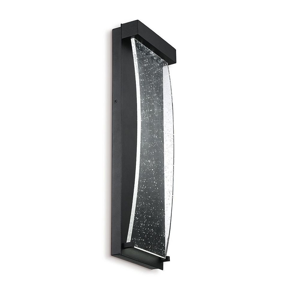 QN-KABO-S-BK KABO Textured Black/Clear Seeded // настенный LED 1х6  х   