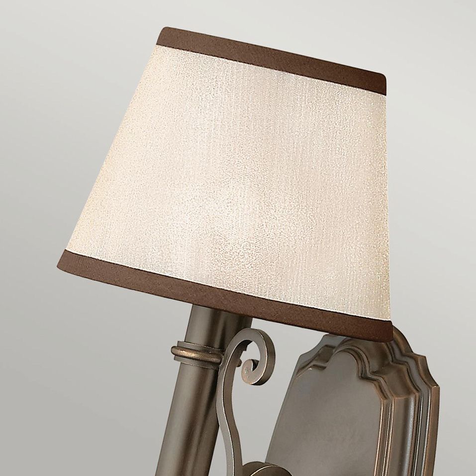 HK-PLYMOUTH1 PLYMOUTH Olde Bronze/amber organza// настенный E14 1х40  х   