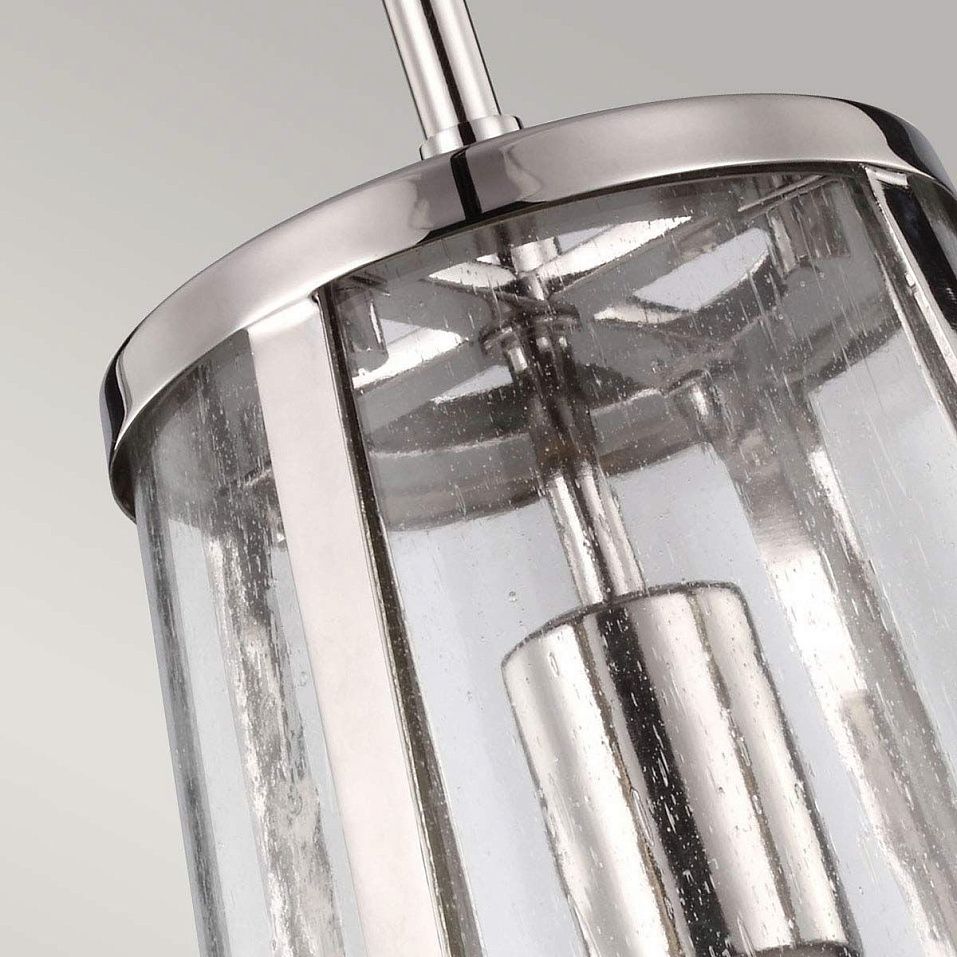 FE-HARROW-P-S HARROW Polished Nickel /Seeded Glass// подвесной E27 1х60  х   