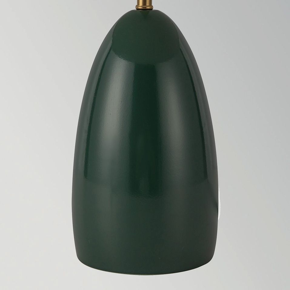 ALM-POPPY-TL-M-PG POPPY Pine Green/Brass/Pine Green //matt настольный  1х11.5  х   
