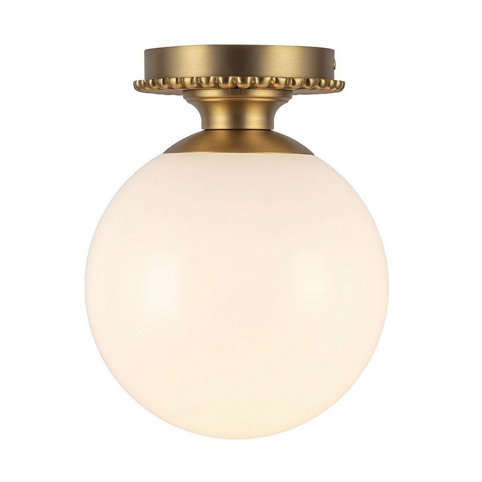 ALM-OTIS-F-BG-OP OTIS Brushed Gold/Shiny Opal// потолочный E27 1х40  х   