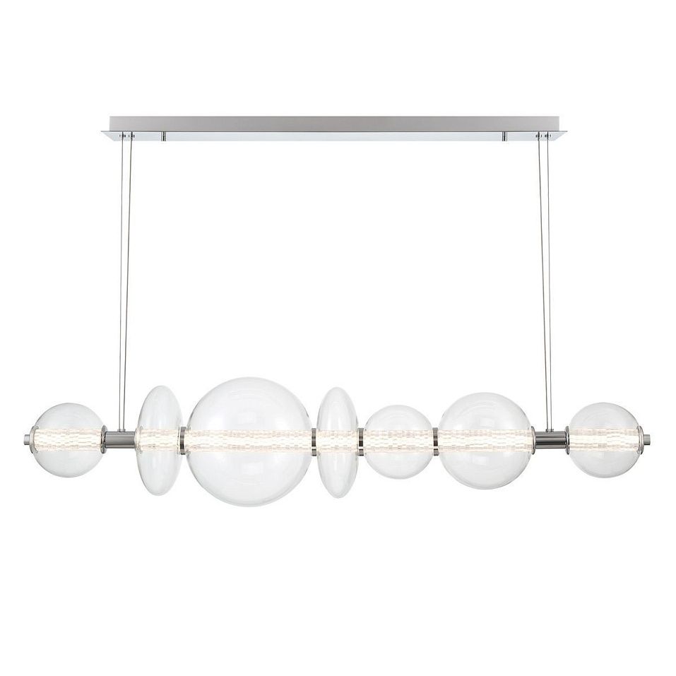 QN-ATOMO-LP7-PC ATOMO Polished Chrome/Clear// подвесной LED 1х46  х   