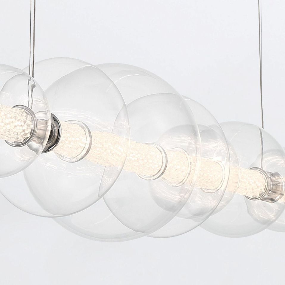 QN-ATOMO-LP7-PC ATOMO Polished Chrome/Clear// подвесной LED 1х46  х   