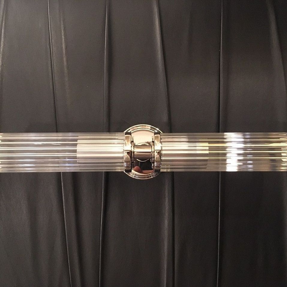 SAL-K-2(BN) SALETTO shiny nickel/clear// настенный E14 2х40  х   