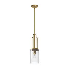 QN-KIMROSE-MP-BNB KIMROSE Brushed Natural Brass/Clear// подвесной E27 1х60  х  QN-KIMROSE-MP-BNB