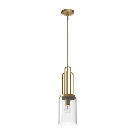 QN-KIMROSE-MP-BNB KIMROSE Brushed Natural Brass/Clear// подвесной E27 1х60  х  QN-KIMROSE-MP-BNB