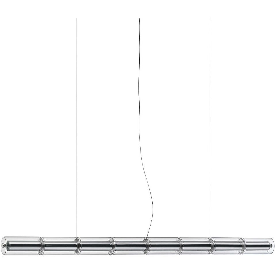 F3773000 Luce Cilindrica Aluminium/Transparent// подвесной  1х100  х   